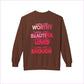Empowerment Fleece Sweatshirt - You’re Worthy Beautiful Loved Enough - Sweatshirt