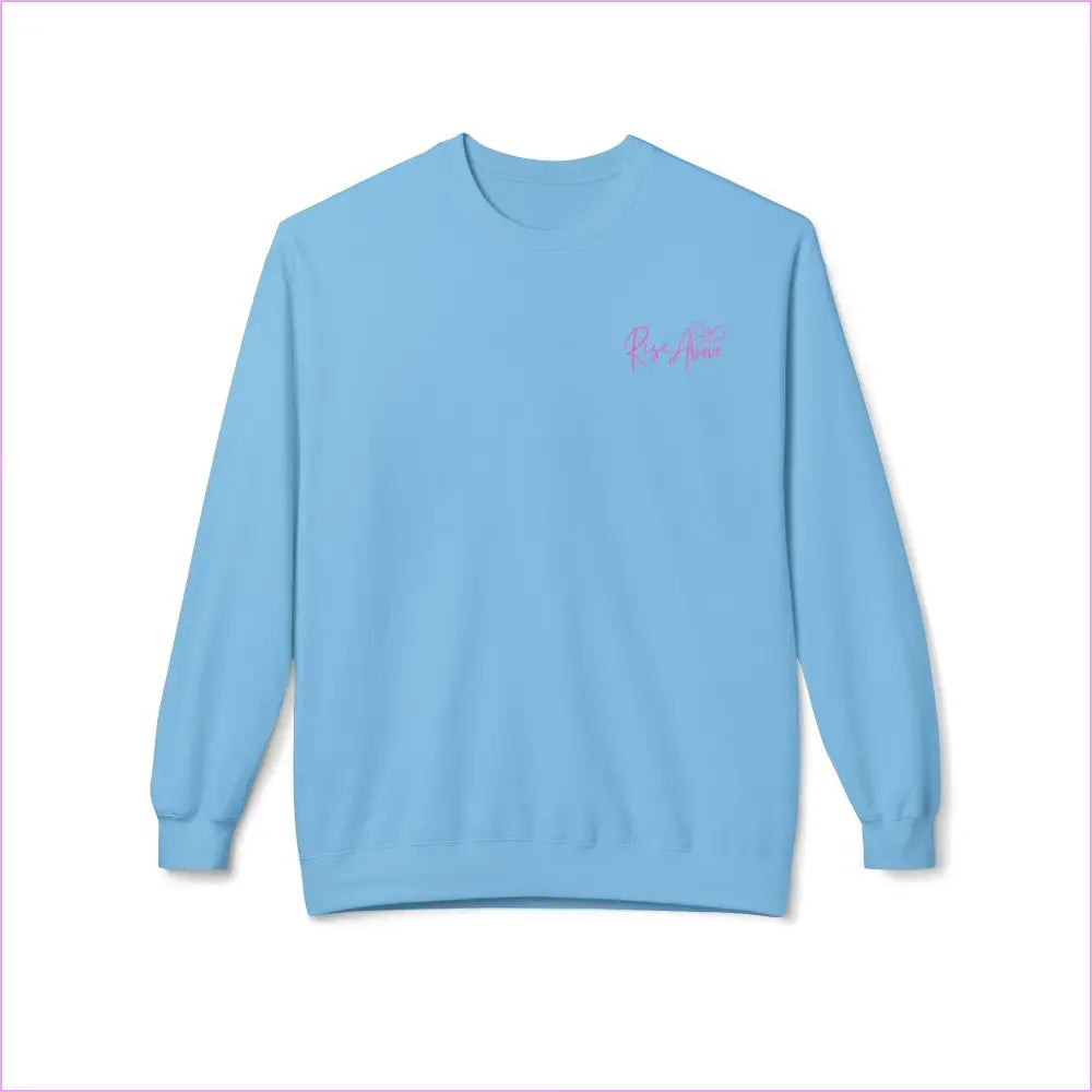 Empowerment Fleece Sweatshirt - You’re Worthy Beautiful Loved Enough - Sky / M - Sweatshirt