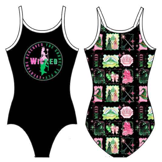 EVERYONE DESERVES TO FLY, WICKED GYMNASTICS LEOTARD
