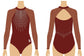 CRIMSON REVERIE GYMNASTICS COMPETITION LEOTARD