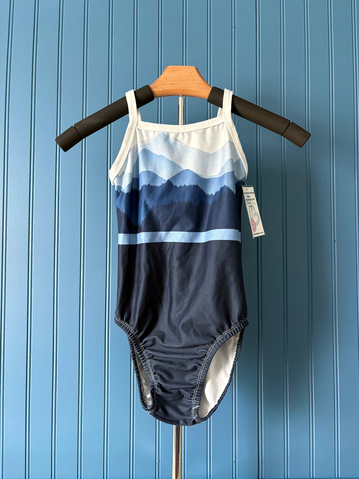AXS thin strap Move Mountains Gymnastics Leotard