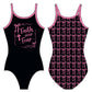 FAITH OVER FEAR BOWS GYMNASTICS LEOTARD