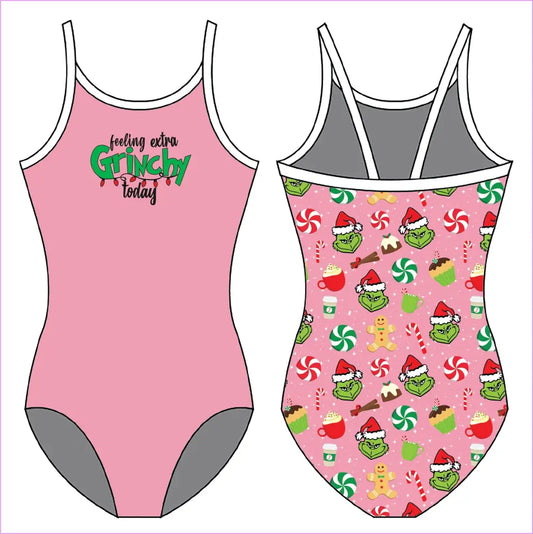 FEELING GRINCHY GYMNASTICS LEOTARD - GYMNASTICS LEOTARDS