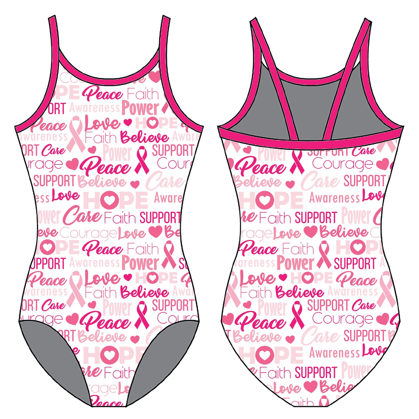 FIND A CURE GYMNASTICS LEOTARD