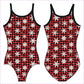 FLANNEL SNOWFLAKES GYMNASTICS LEOTARD - GYMNASTICS LEOTARDS