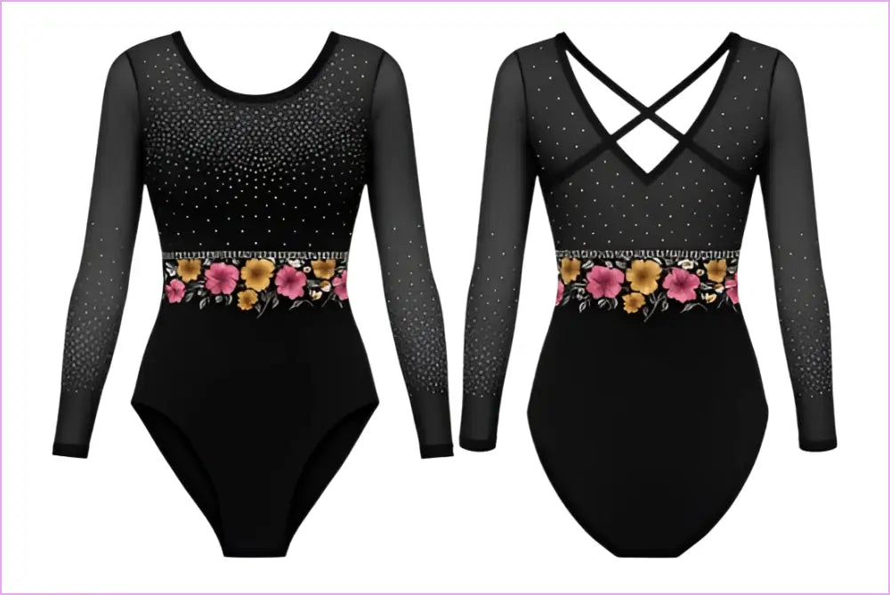 FLORAL REIGN GYMNASTICS COMPETITION LEOTARD - GYMNASTICS LEOTARDS
