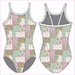GINGERBREAD PATCHWORK GYMNASTICS LEOTARD - GYMNASTICS LEOTARDS