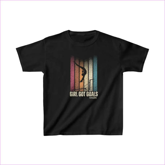 GIRL GOT GOALS Kids Heavy Cotton™ Tee - XS / Black - Kids clothes
