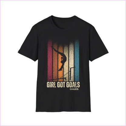 GIRL GOT GOALS Unisex Softstyle T-Shirt - Black / S - T-Shirt