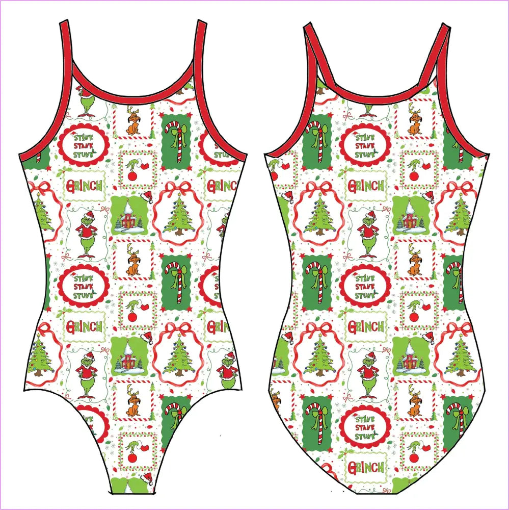 GRINCHMAS GYMNASTICS LEOTARD - GYMNASTICS LEOTARDS