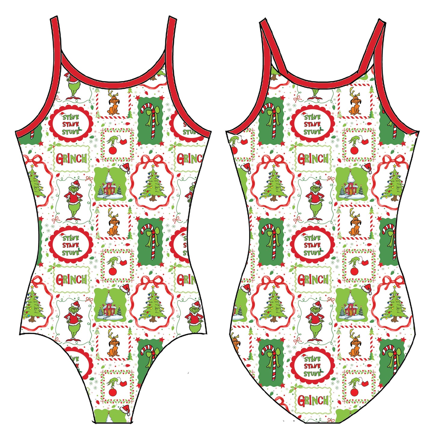 GRINCHMAS GYMNASTICS LEOTARD