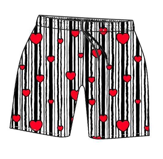 HEART STRINGS MENS TRAINING SHORTS