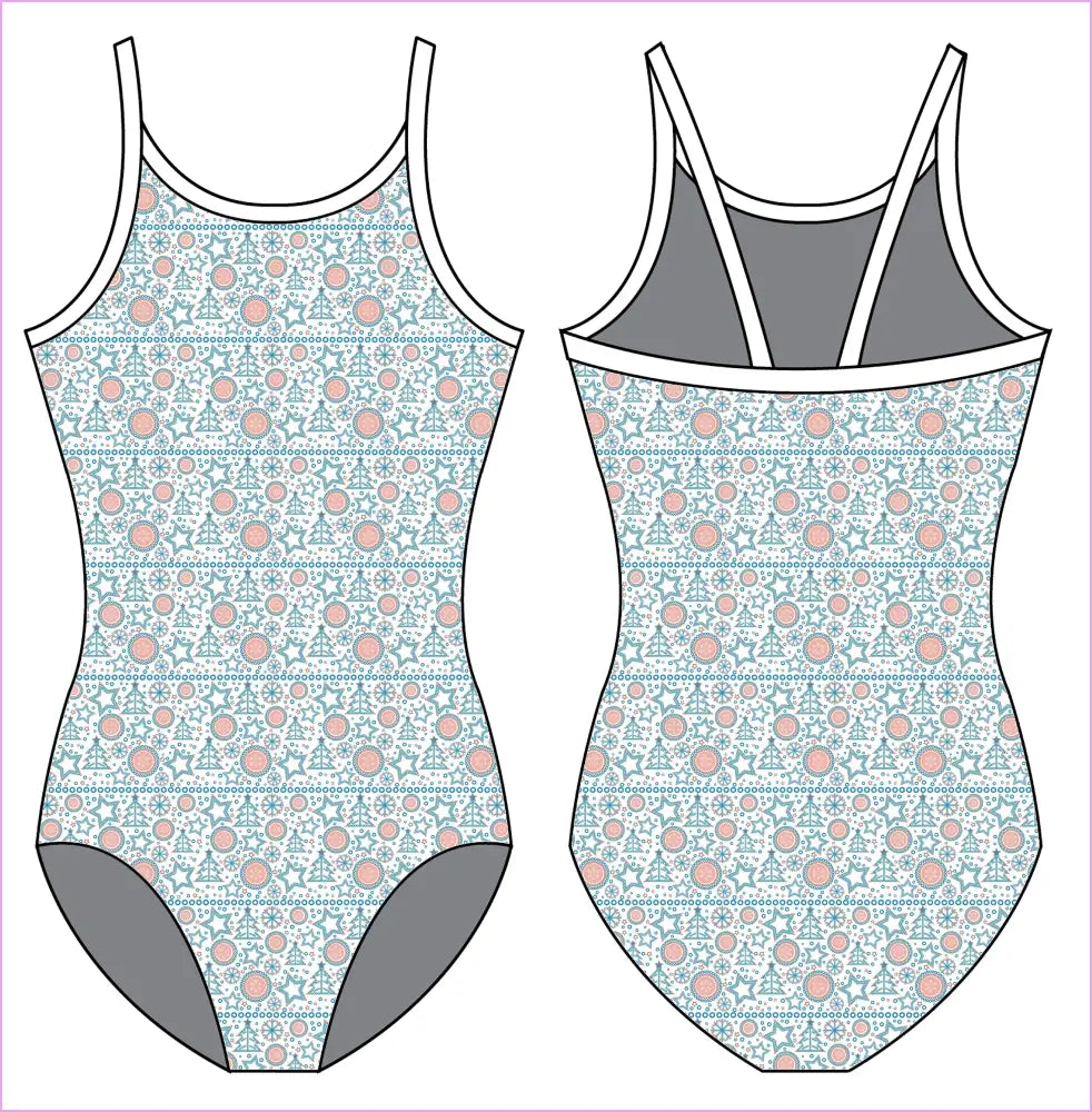 HOLIDAY WISHES GYMNASTICS LEOTARD - GYMNASTICS LEOTARDS