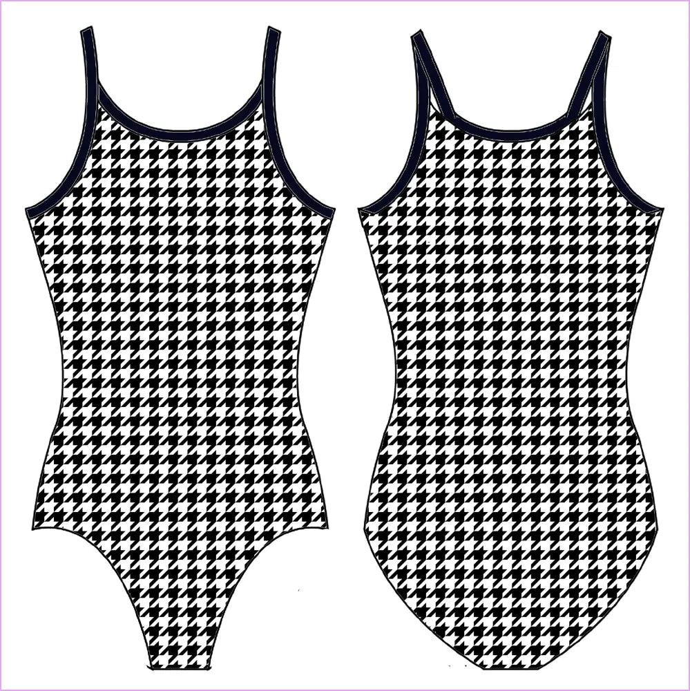 HOUNDSTOOTH GYMNASTICS LEOTARD - GYMNASTICS LEOTARDS