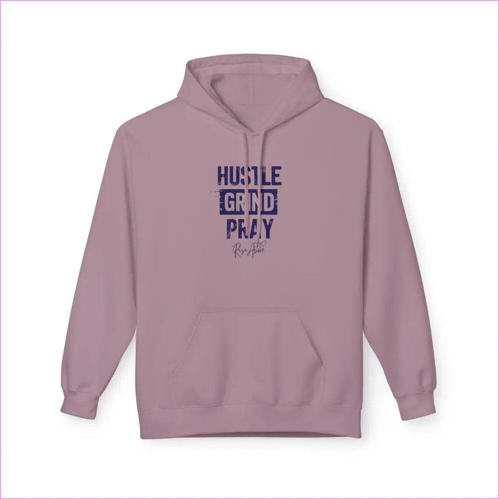 Hustle Grind Pray Unisex Hoodie - Softstyle Fleece for Motivation & Daily Inspiration - S / Paragon - Hoodie