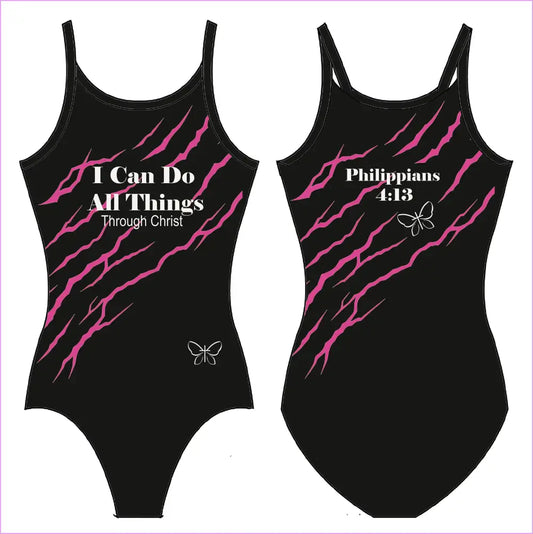 I Can Do All Things Through Christ GYMNASTICS LEOTARD - GYMNASTICS LEOTARDS