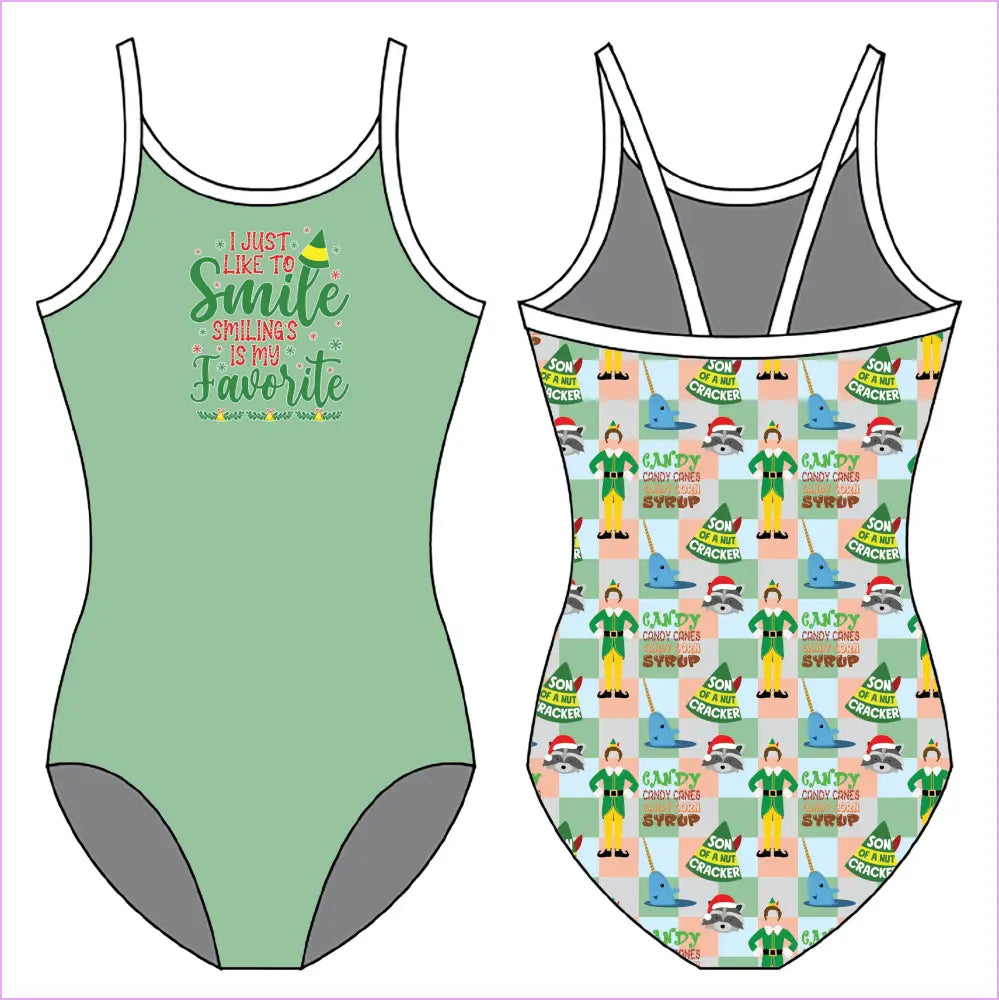 I LIKE TO SMILE GYMNASTICS LEOTARD - GYMNASTICS LEOTARDS
