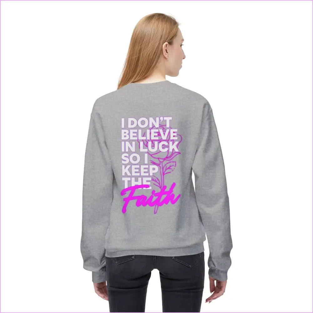 Inspirational Faith Crewneck Sweatshirt - Keep the Faith Design - Sweatshirt