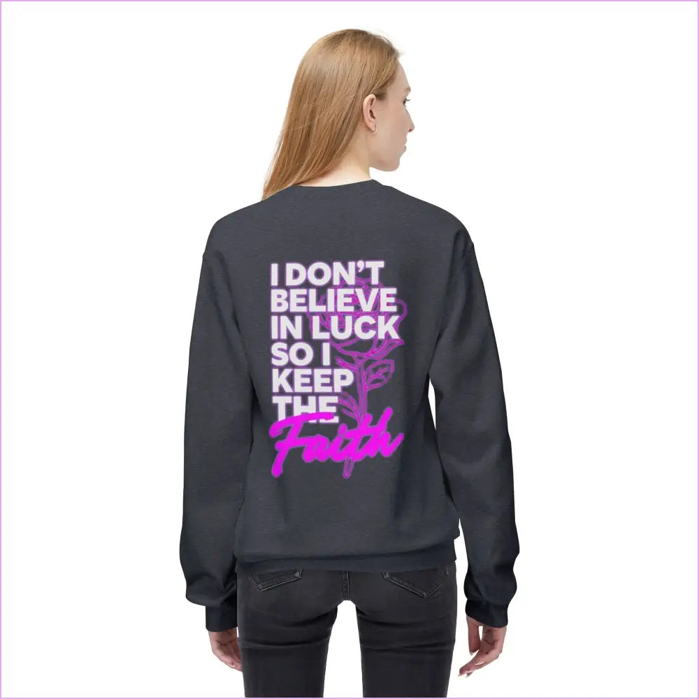 Inspirational Faith Crewneck Sweatshirt - Keep the Faith Design - Sweatshirt