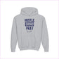 Inspirational Hustle Grind Pray Youth Hoodie - Motivational Sweatshirt for Teens - S / Sport Grey - Kids clothes