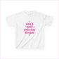 Inspirational Kids Tee - ’Don’t Quit Your Day Dream’ - Motivational Cotton Shirt for Young Dreamers - White / XS - Kids