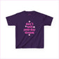 Inspirational Kids Tee - ’Don’t Quit Your Day Dream’ - Motivational Cotton Shirt for Young Dreamers - Purple / XS