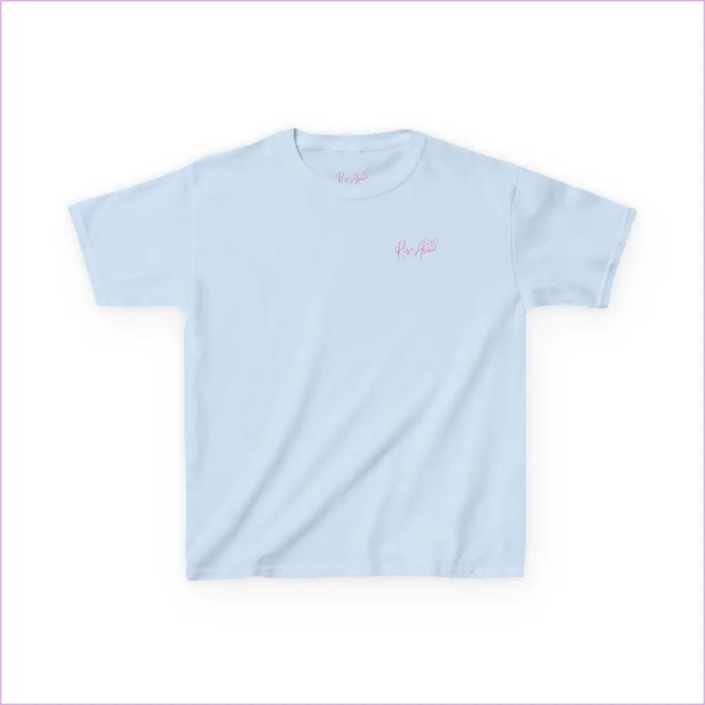 Inspirational Kids Tee - ’Worthy Beautiful Loved Enough’ | Heavy Cotton™ - Light Blue / XS - Kids clothes