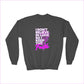 Inspirational Youth Crewneck Sweatshirt - ’Keep the Faith’ - Dark Heather / S - Kids clothes