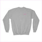 Inspirational Youth Crewneck Sweatshirt - ’You Are Worthy Beautiful Loved Enough’ - Sport Grey / XS - Kids clothes