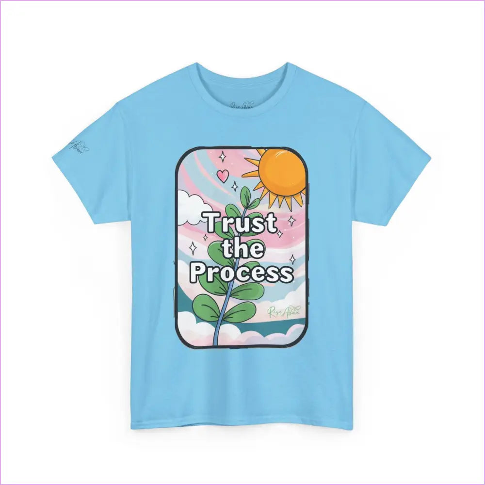 Inspiring Unisex Heavy Cotton Tee - ’Trust the Process’ - T-Shirt