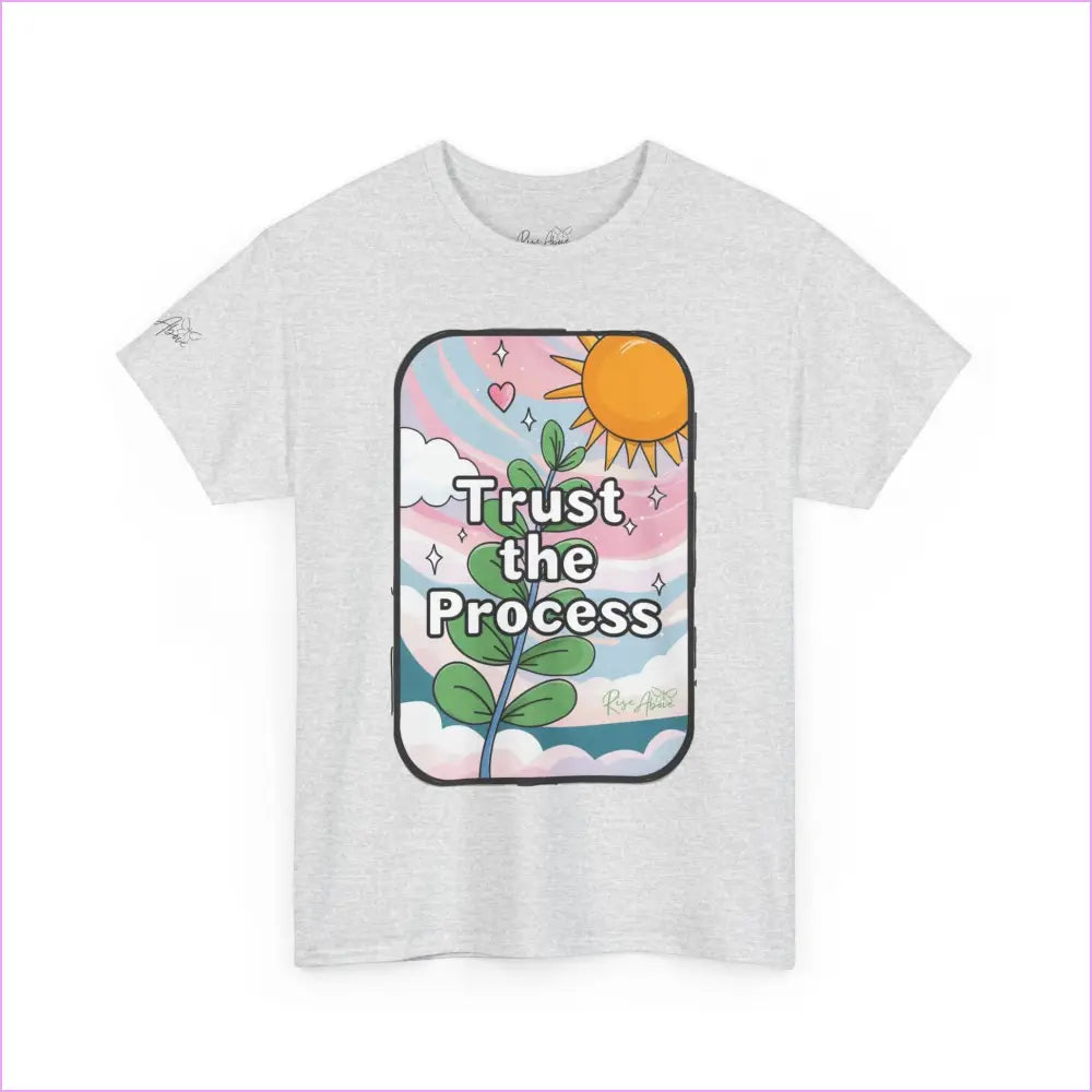 Inspiring Unisex Heavy Cotton Tee - ’Trust the Process’ - T-Shirt