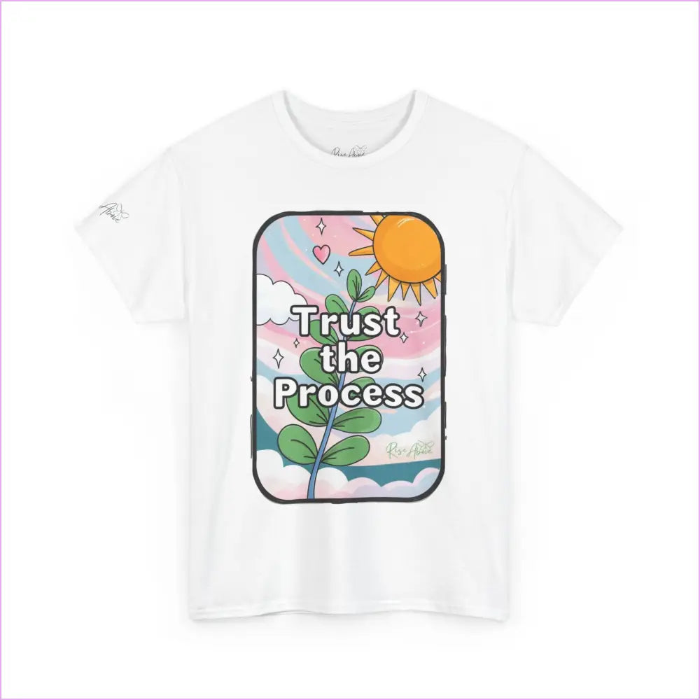 Inspiring Unisex Heavy Cotton Tee - ’Trust the Process’ - T-Shirt