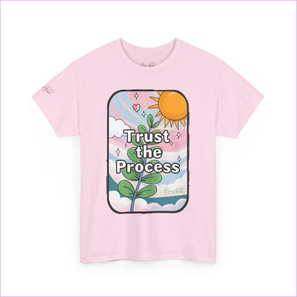 Inspiring Unisex Heavy Cotton Tee - ’Trust the Process’ - T-Shirt