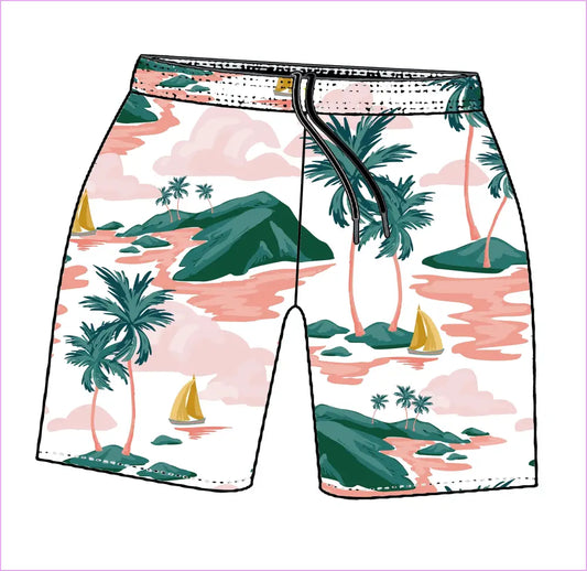 ISLAND LIFE MENS TRAINING SHORTS - MENS SHORTS