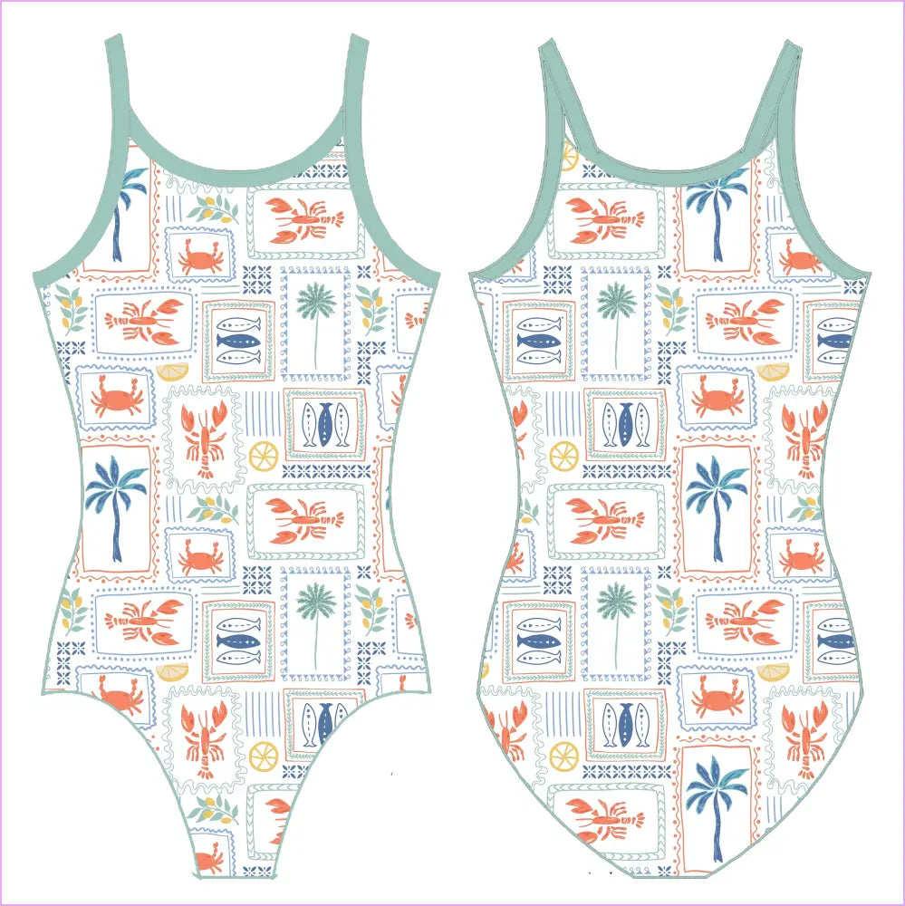 ISLAND TIME GYMNASTICS LEOTARD - GYMNASTICS LEOTARDS