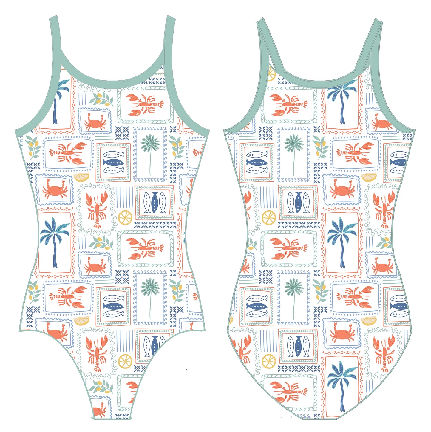 ISLAND TIME GYMNASTICS LEOTARD