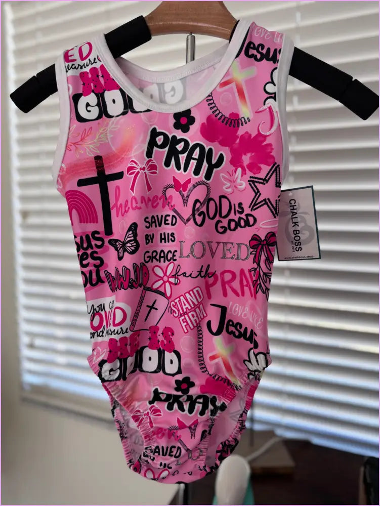 JESUS LOVES YOU GYMNASTICS LEOTARD - GYMNASTICS LEOTARDS