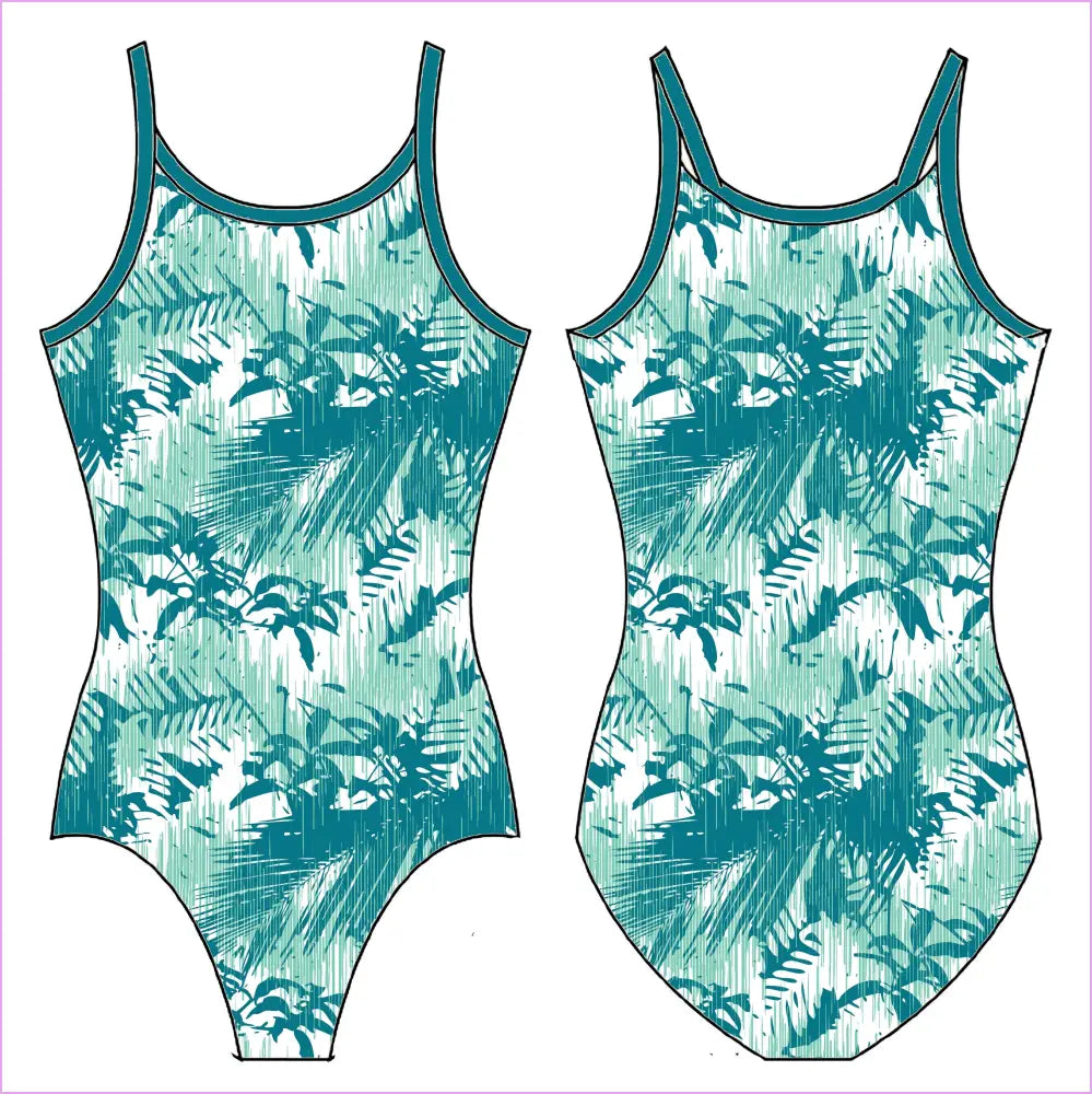 JUNGLE RAIN GYMNASTICS LEOTARD - GYMNASTICS LEOTARDS