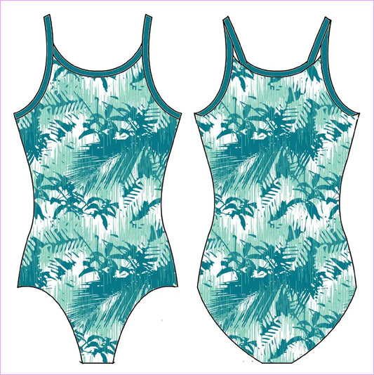 JUNGLE RAIN GYMNASTICS LEOTARD - GYMNASTICS LEOTARDS