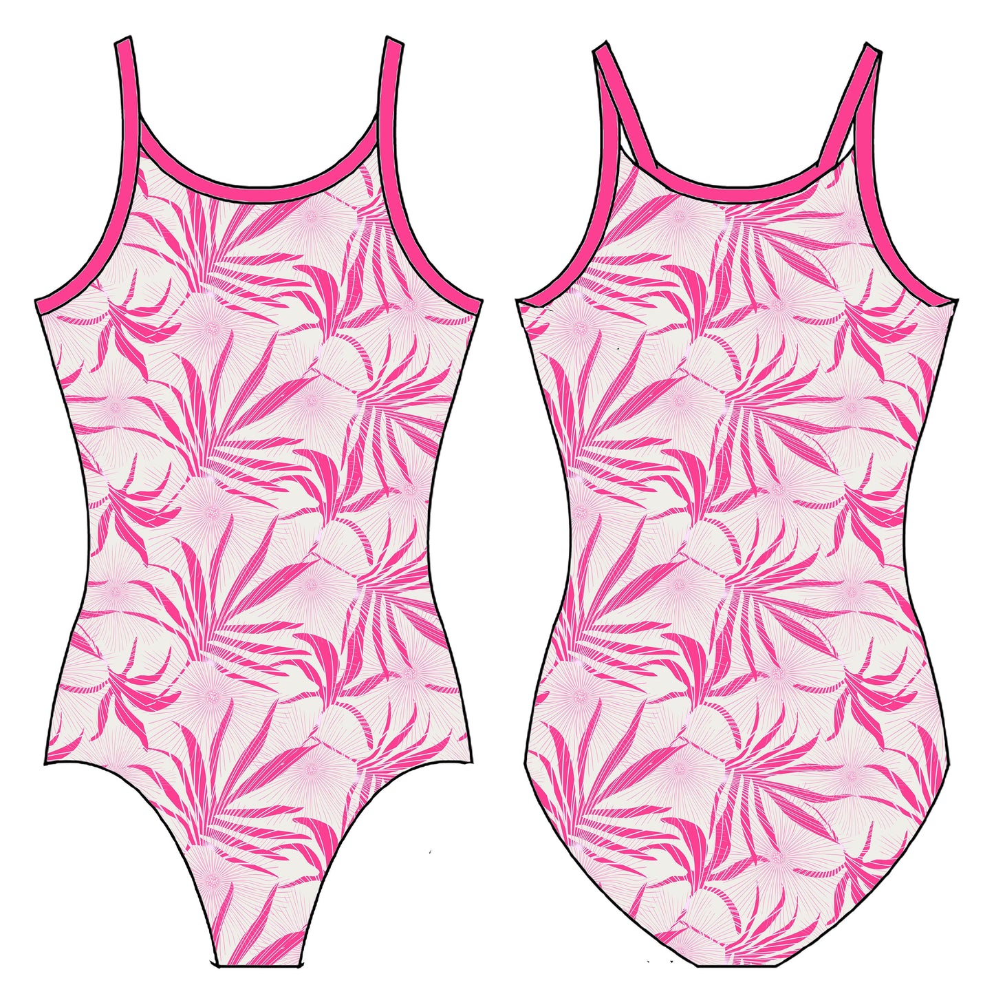 JUNGLE SUNSET GYMNASTICS LEOTARD