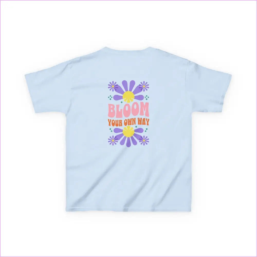 Kids Bloom Your Own Way Tee - Fun Colorful Cotton T-Shirt for Creative Kids - Kids clothes