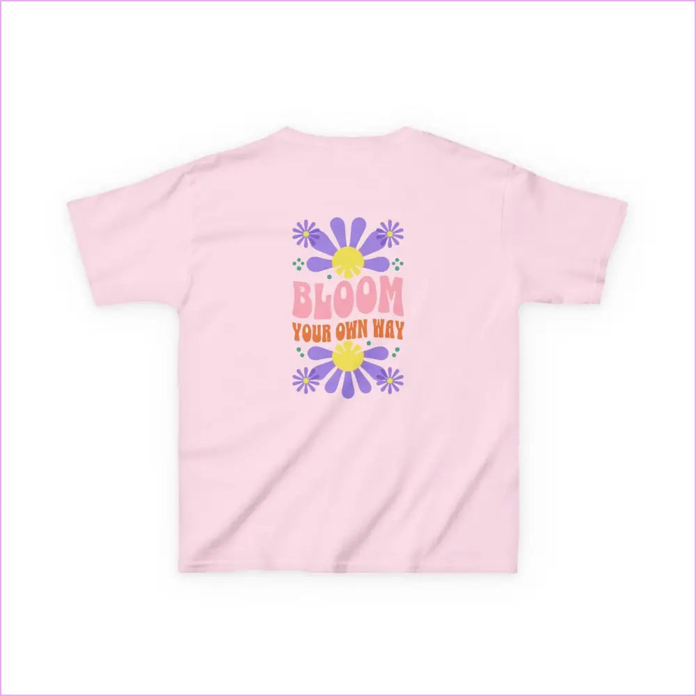 Kids Bloom Your Own Way Tee - Fun Colorful Cotton T-Shirt for Creative Kids - Kids clothes