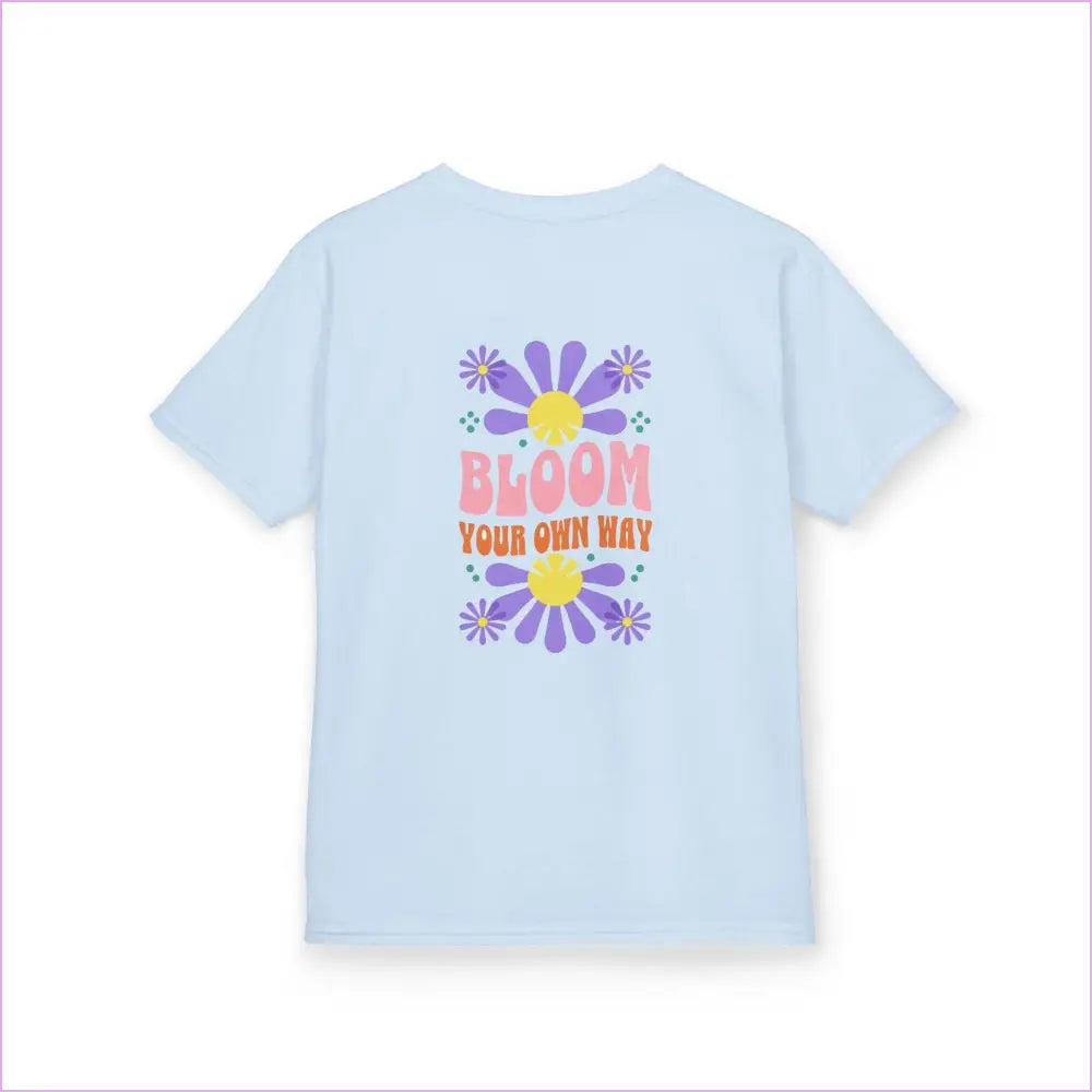 Kids Bloom Your Own Way Tee - Fun Colorful Cotton T-Shirt for Creative Kids - Kids clothes