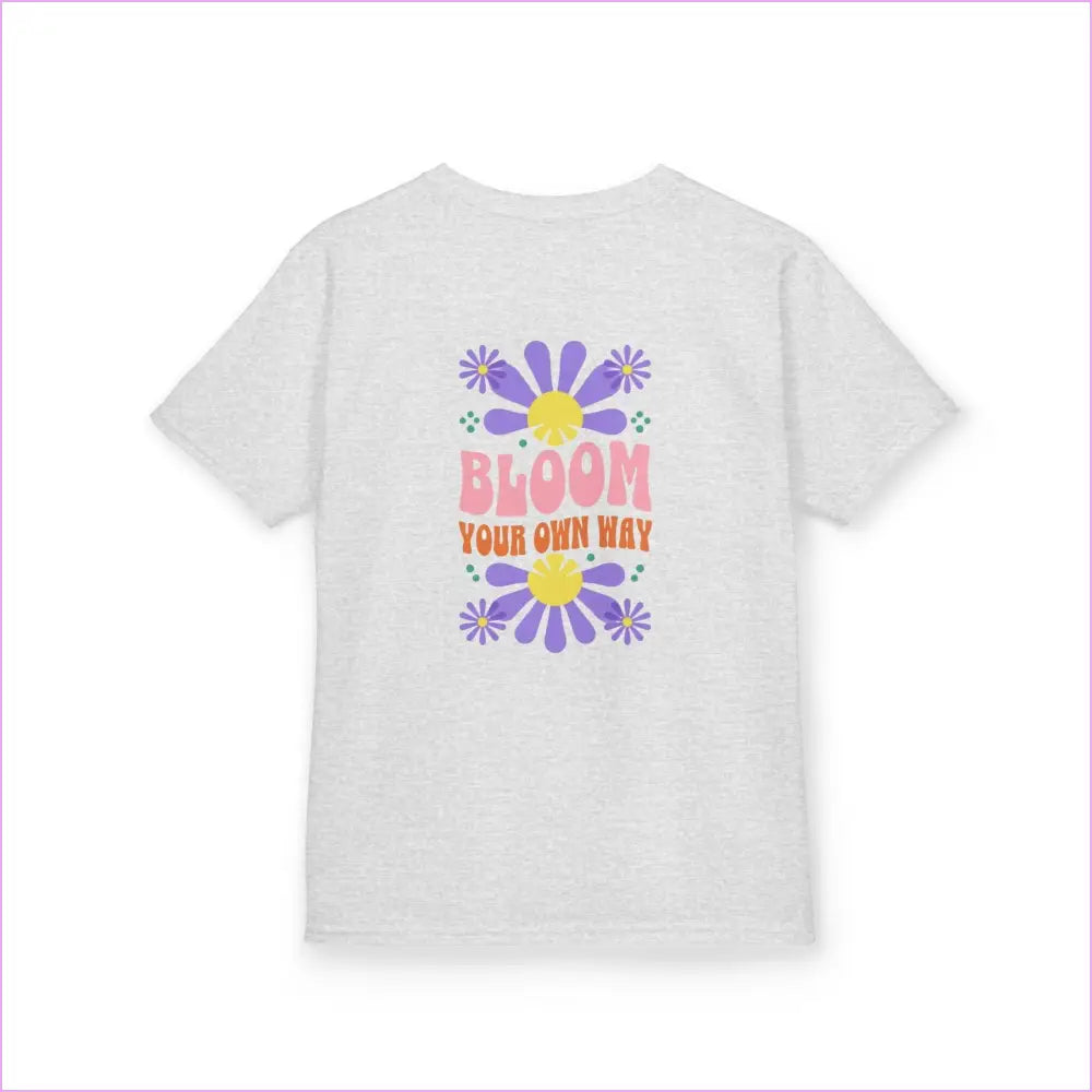 Kids Bloom Your Own Way Tee - Fun Colorful Cotton T-Shirt for Creative Kids - Kids clothes