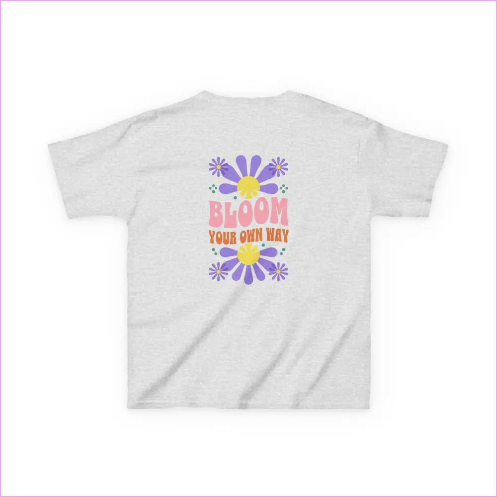 Kids Bloom Your Own Way Tee - Fun Colorful Cotton T-Shirt for Creative Kids - Kids clothes