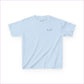 Kids Floral Tee - ’Trust The Magic Of New Beginnings’ - Light Blue / XS - Kids clothes
