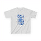 Kids Heavy Cotton™ Tee - ’All is Not Lost’ Floral Design - Ash / XS - Kids clothes