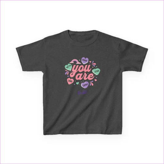 Kids Heavy Cotton™ Tee - Dark Heather / XS - Kids clothes