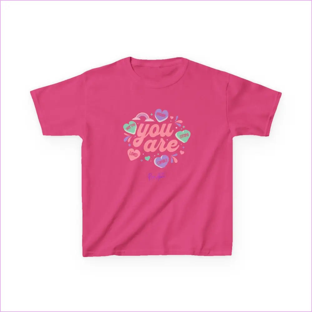 Kids Heavy Cotton™ Tee - Heliconia / XS - Kids clothes