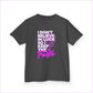 Kids Heavy Cotton Tee - ’I Don’t Believe in Luck Keep the Faith’ - Kids clothes